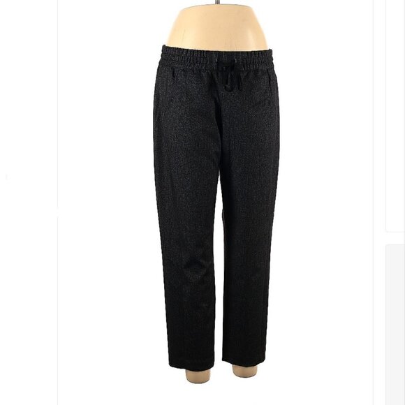 Calvin KLEIN JEANS Casual Drawstring Dark Heather Black Pants Size L - Picture 1 of 3